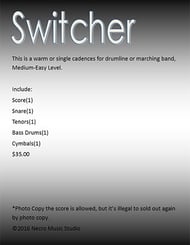 Switcher Marching Band sheet music cover Thumbnail